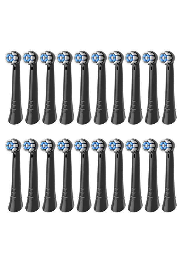 20pcs Black 4/8/12/16/20 Pack Replacement Toothbrush Heads Compatible with Oral B IO, Brush Heads f