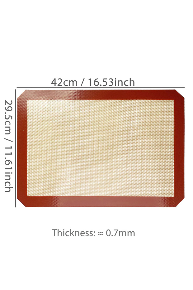 RedQ42x29.5 Silicone Baking Mat for Oven, Reusable Non Stick Heat Resistant Bakeware Sheets Liner, B