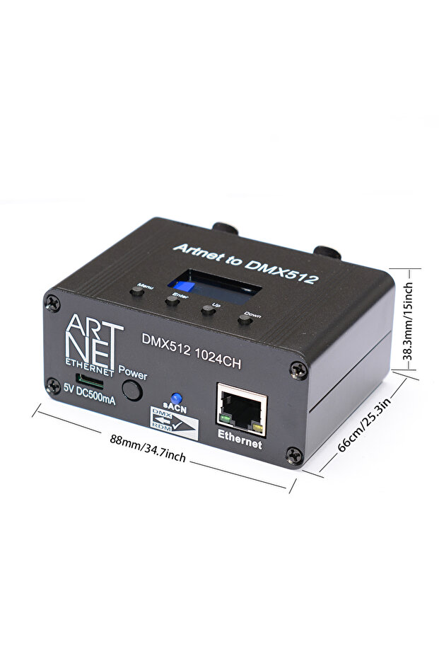 وحدة تحكم Art-Net ثنائية المنافذ RDM Artnet إلى DMX، وحدة تحكم إضاءة DMX Ethernet، Artnet احترافية