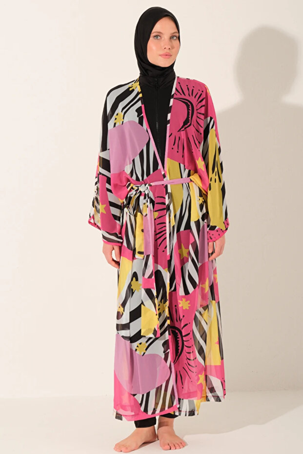 Star Patterned Pareo - Pink -