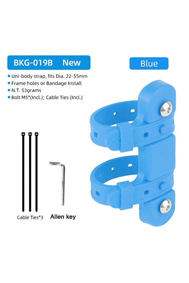 Blue Portable Road Bicycle Water Bottle Cage Adapter Ultralight Universal MTB Bottle Holder Base Ele