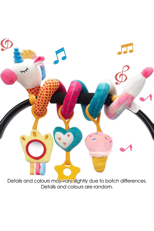 Unicorn wind 1pcs Baby colored Unicorn bed wrapped around the bed hanging Safety seat comfort toys
