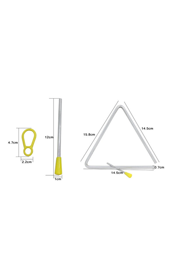 6-inch Orff 6/7/8-inch Triangle Musical Triangle For Children Music Enlightenment Percussion Instrum