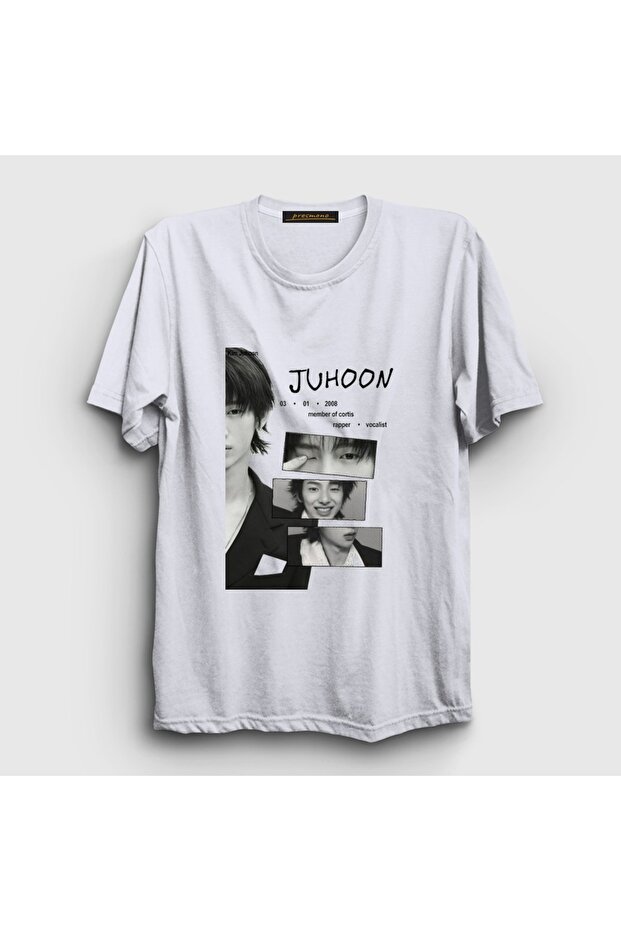 Unisex White Juhoon K-Pop Cortis T-Shirt 617556Tt