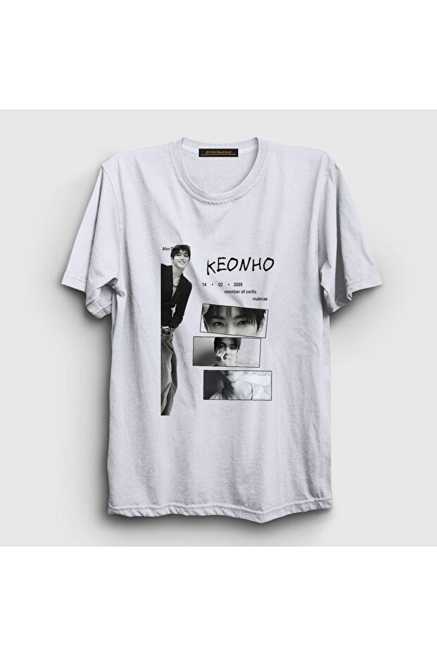 Unisex White Keonho K-Pop Cortis T-Shirt 617662Tt