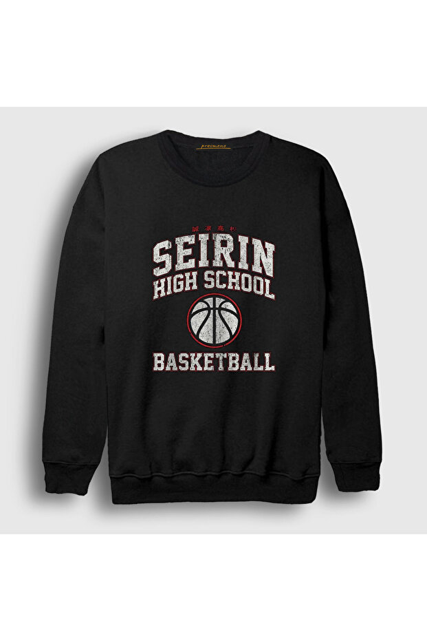 Unisex Black Seirin High School Kuroko's Basketball Sweatshirt 604401Tt