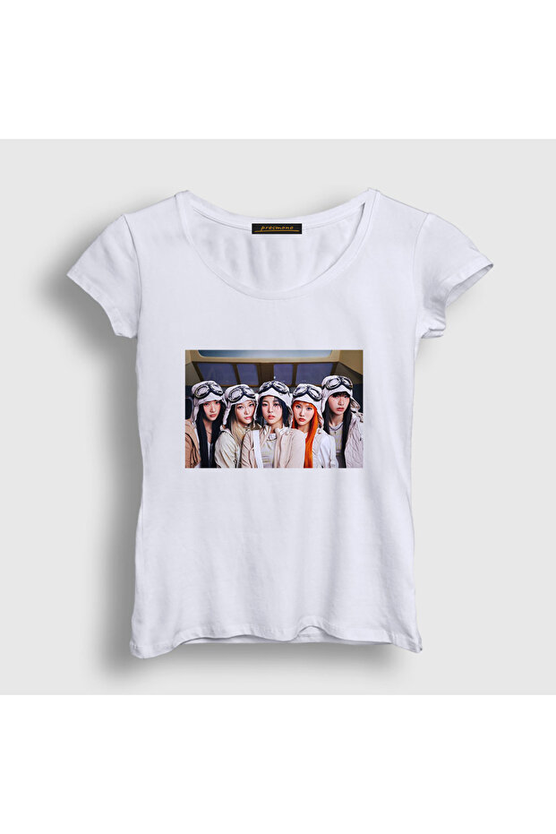 Women's White Band K Pop Young Posse T-Shirt 576562Tt