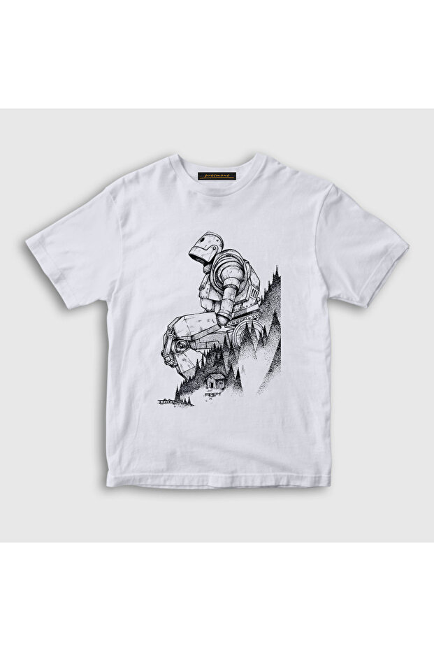 Unisex Kids White Hill Iron Giant T-Shirt 566657Tt