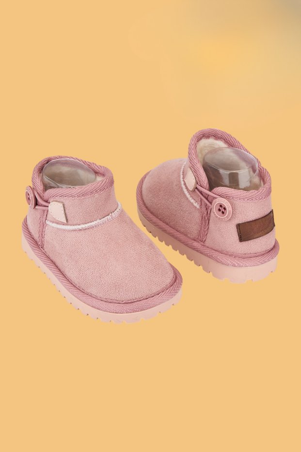 Girl's Orthopedic Non-Slip Sole Boots Powder
