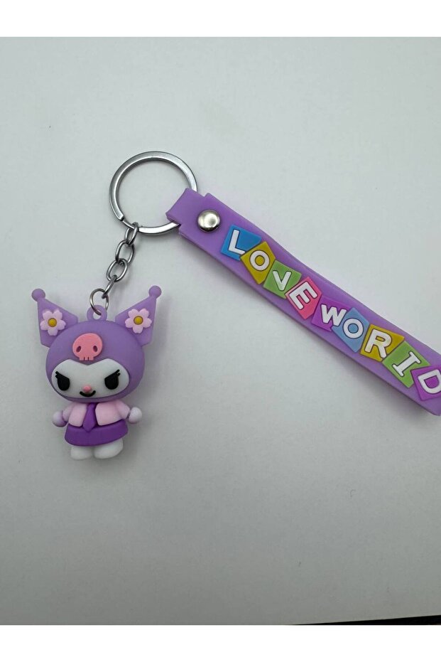 Purple Kuromi Figured Silicone Keychain – Pretty Good Hanging Cute Design