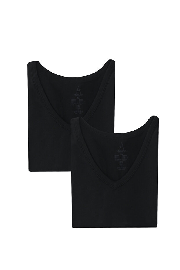 2-Piece V-Neck Cotton Tank Top Set