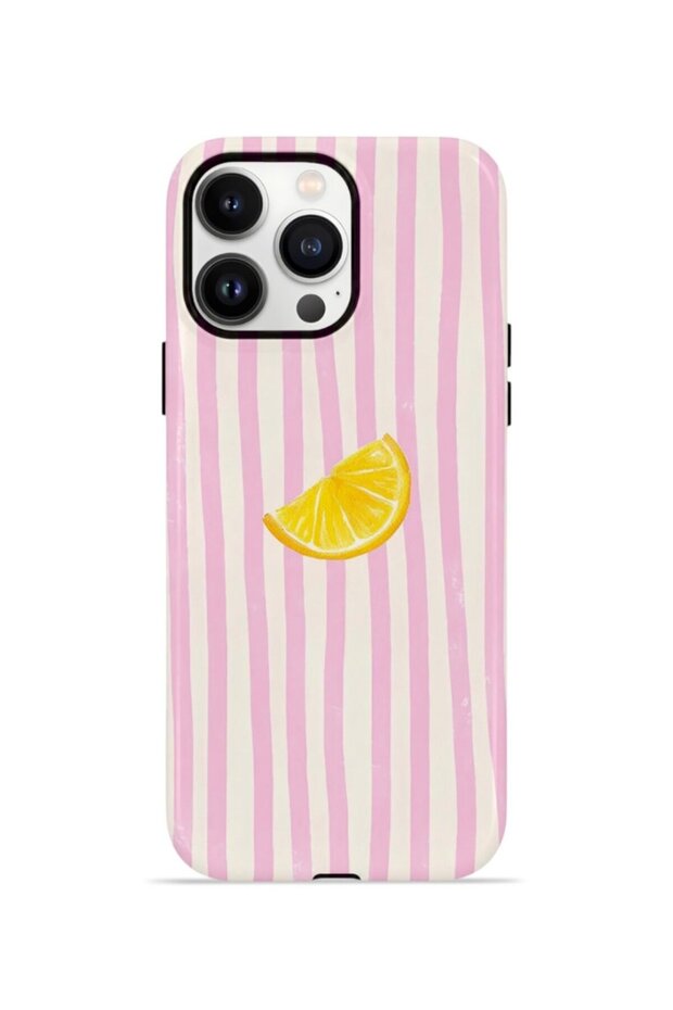 iPhone 14 Pro Vorian Double Layer Case Pink Lemon Drop