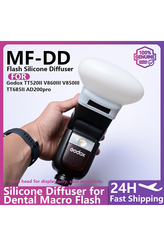 ناشر ضوء سيليكون MF-DD لفلاشات TT520II وV860III وV850III وTT685II وAD200pro