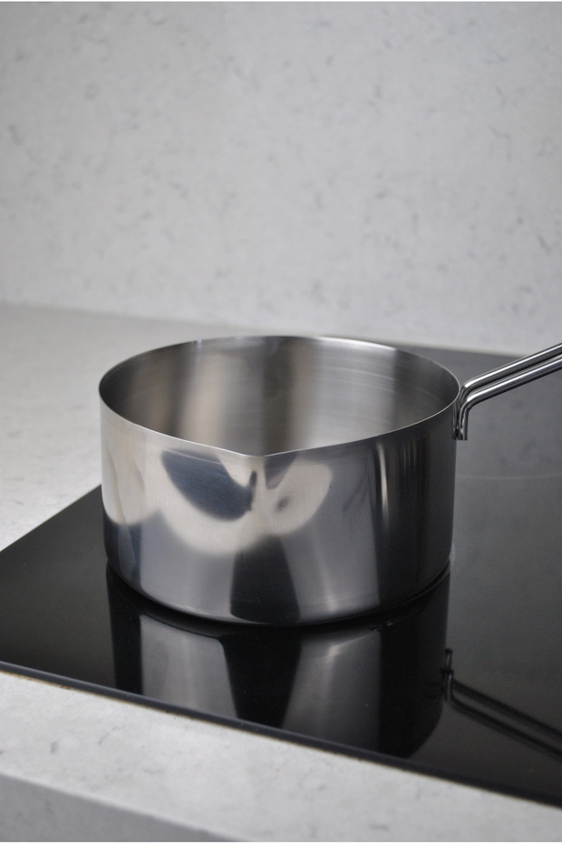 1 Piece 16 cm 304 Stainless Steel Saucepan Milk Pot and Sauce Pot 16X8 cm Mini Egg Pan