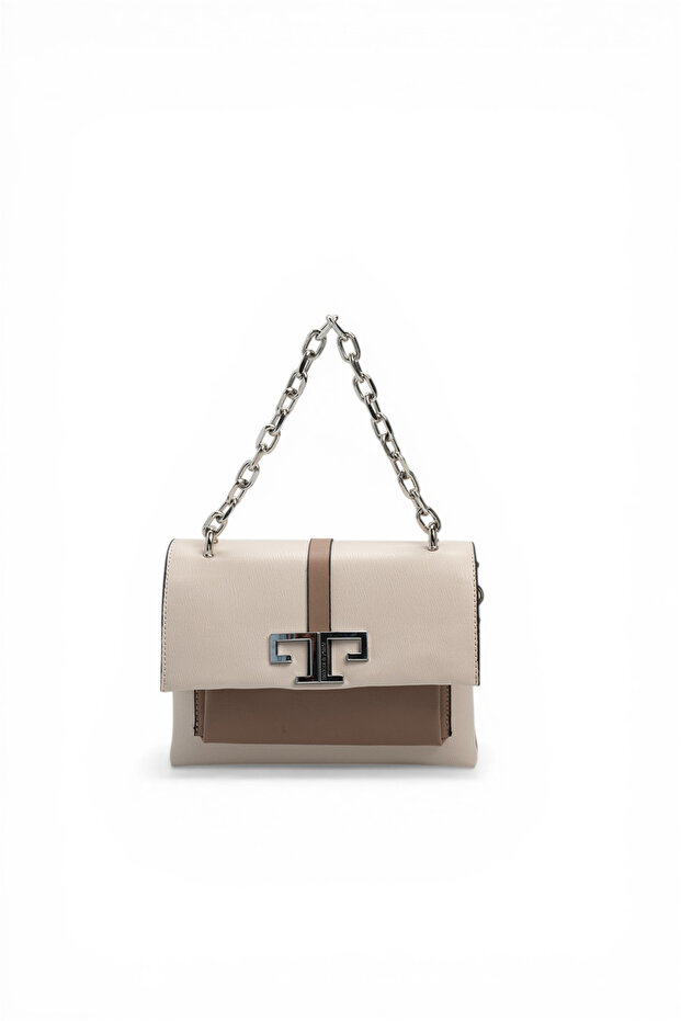 Beige - Latte Plain Women's Crossbody Bag Sp1148