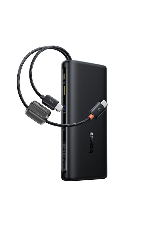 External Battery, Baseus, Model E0028N03, 20000mAh, 100W, Black