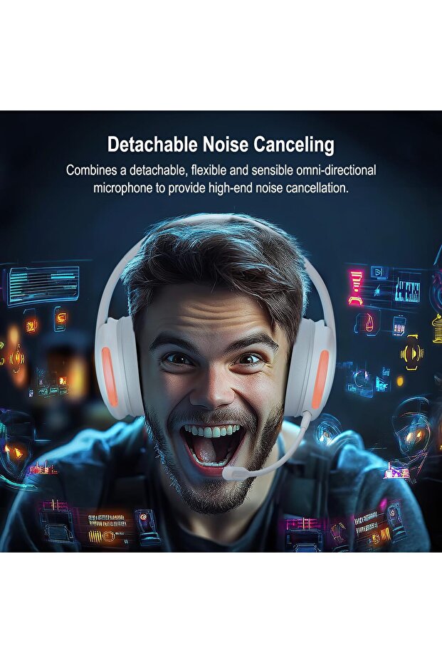 Wireless Gaming Headset for PS4 PS5 PC Switch - 4