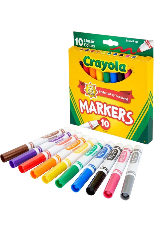Classic Broad Line Markers, 10 Count