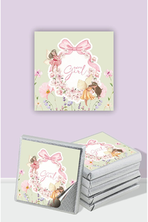 Fairy Girl Themed Birthday Chocolate Label * Sticker 60 Pieces 4X4 cm