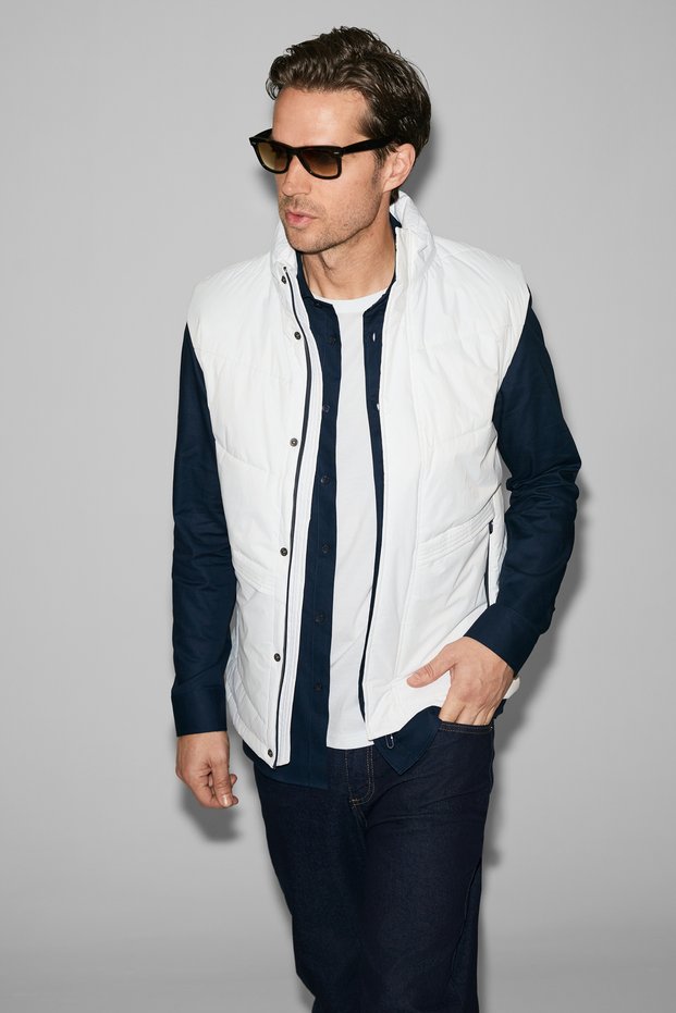 Men's White Vest 50318825-Vr013