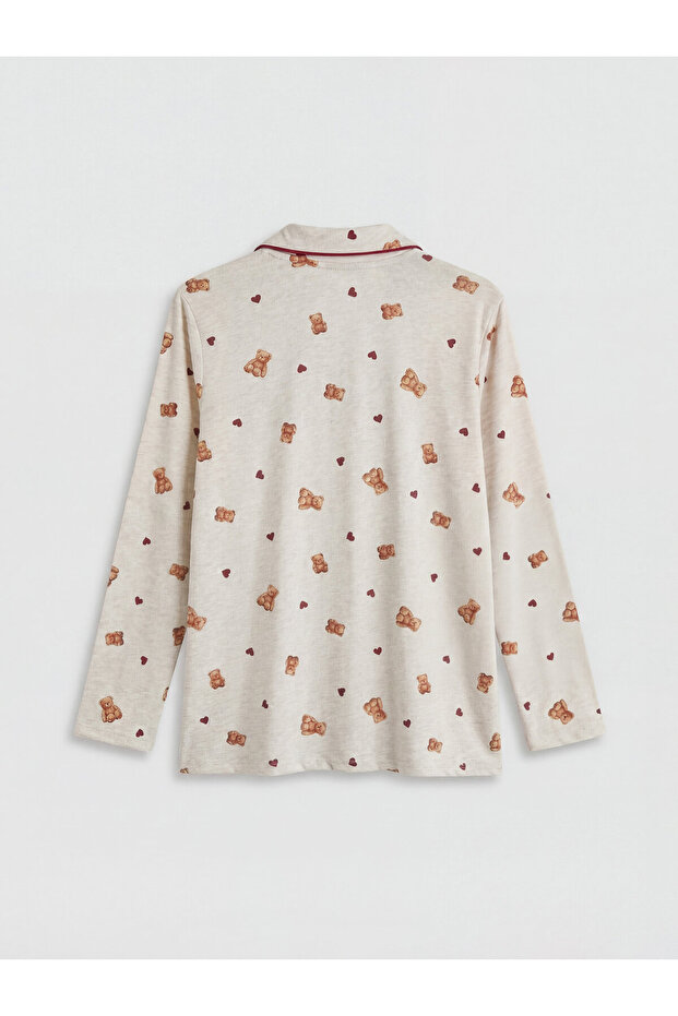 Teddy Bear Patterned Maternity Pyjamas Set - 7