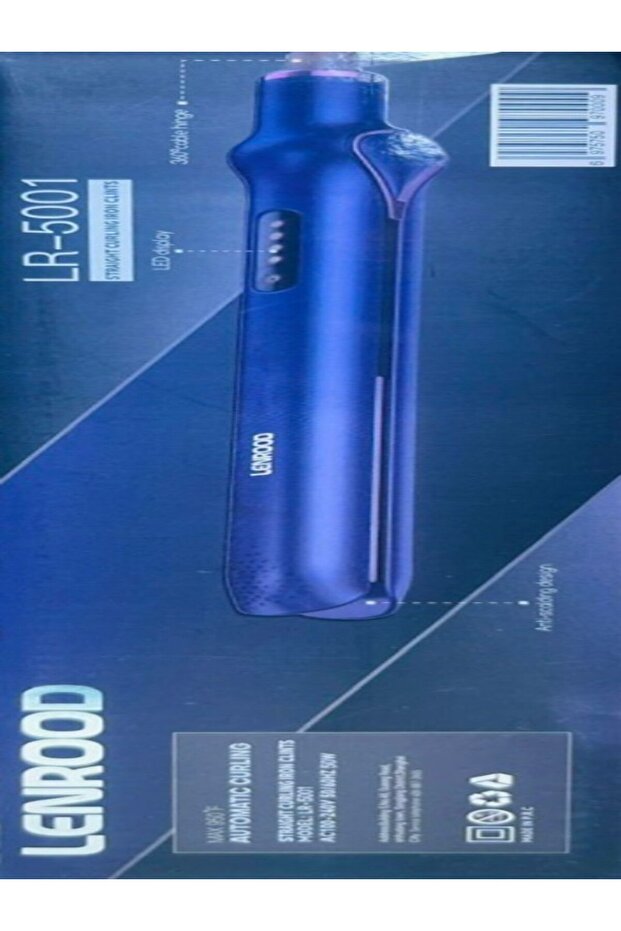 مكواة تجعيد الشعر المستقيمة LENROOD LR-5001