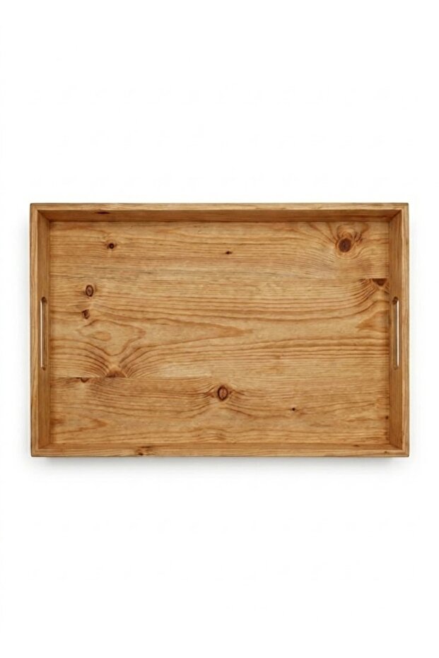 Wooden Service Tray with Handles