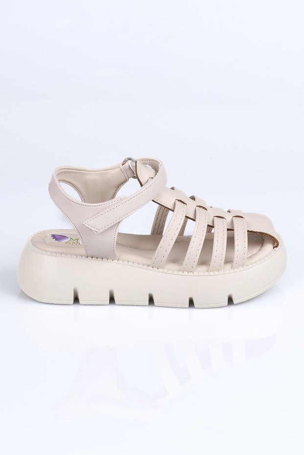 K.210 Caged Sandals P.-Beige - 28