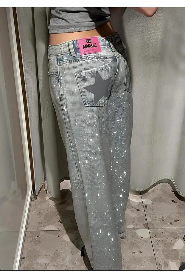Mavi Viral Momyy Star Detailed Baggy Jean