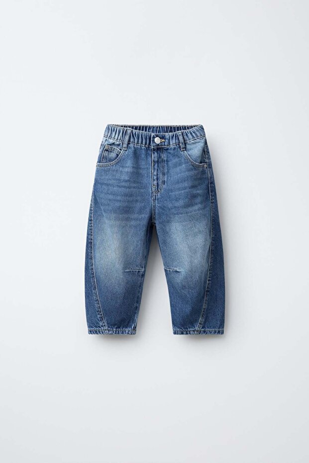 Boy's Blue Baggy Jean Trousers Comfortable Fit Daily Use