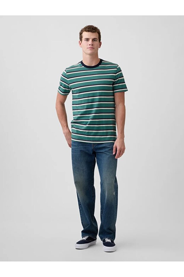 V-Everyday Soft Crew - Stripe - 2
