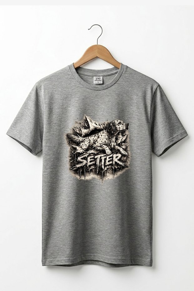 Unisex English Setter Printed Land and Nature T-Shirt Outdoor Wear