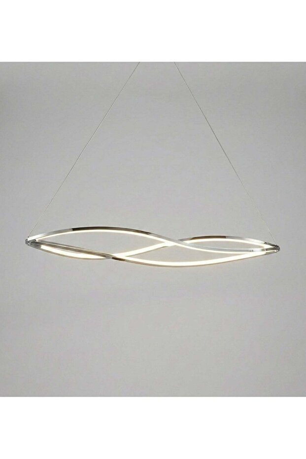 Modern Lighting, Chandelier, Light, Modern chandelier, Chrome Color, L:115*13.5 cm, H:150 cm, Suitable for stairs, window side, Adjustable height, L:115*13.5 cm, H:200 cm