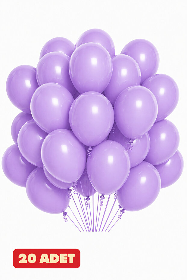 20 Pastel Lilac Balloons | Light Purple Balloon | Party Balloon | Birthday Balloon Set