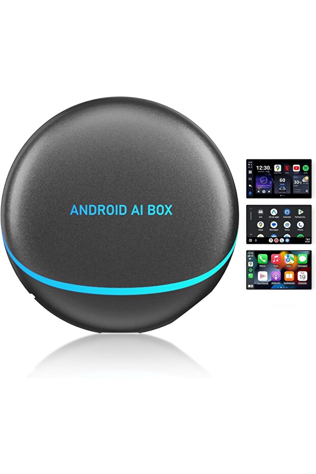Magic Box Streaming Device For Car, 3-In-1 Carplay Ai Box, 5Ghz Wifi Wireless Android Auto &