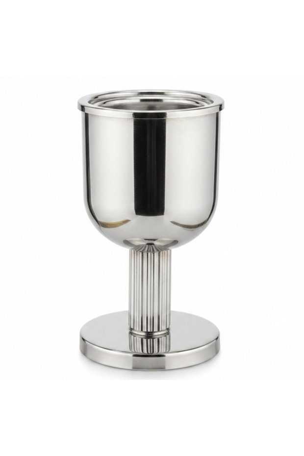 Silver Stainless Steel Incense Burner – Decorative Home Fragrance Holder (18×10 cm)