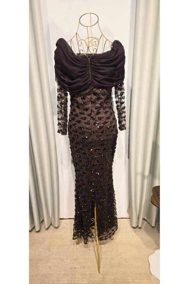 Evening Dress with Sequins - 5