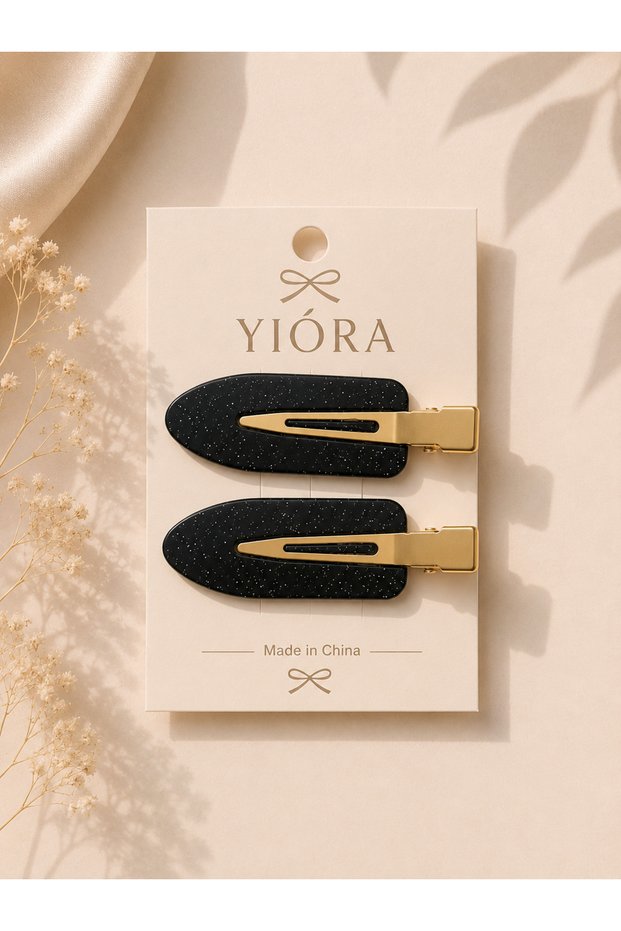 Women's 2-Piece Non-Marking Hair Makeup Skin Care Clip Hairpin Set