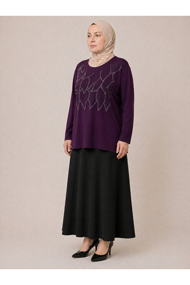 Leaf Stone Embroidered Blouse - 2
