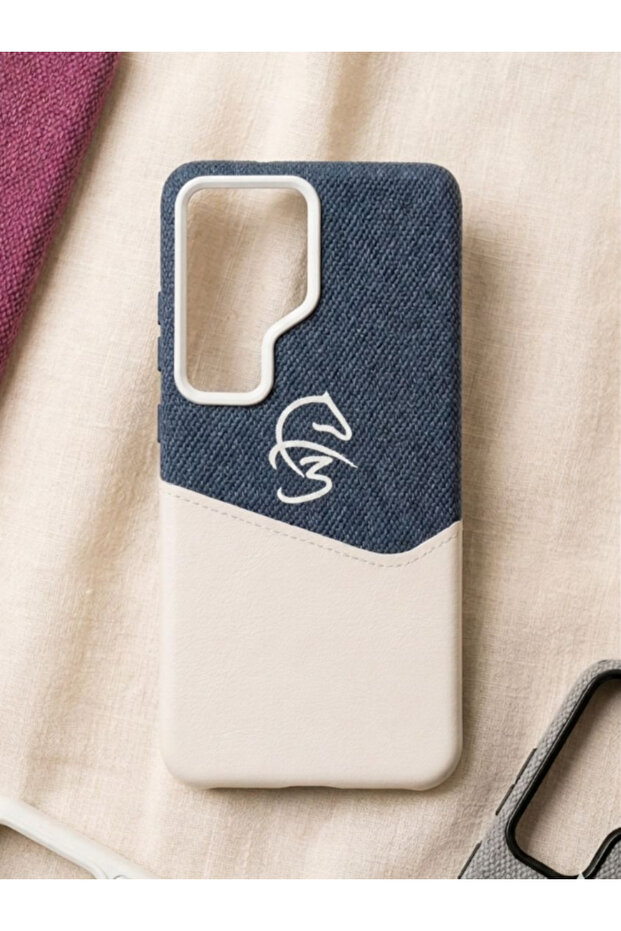 F3 Premium Fabric Leather Case Cover for Samsung Galaxy S25 Ultra – Shockproof Protective Back Cover