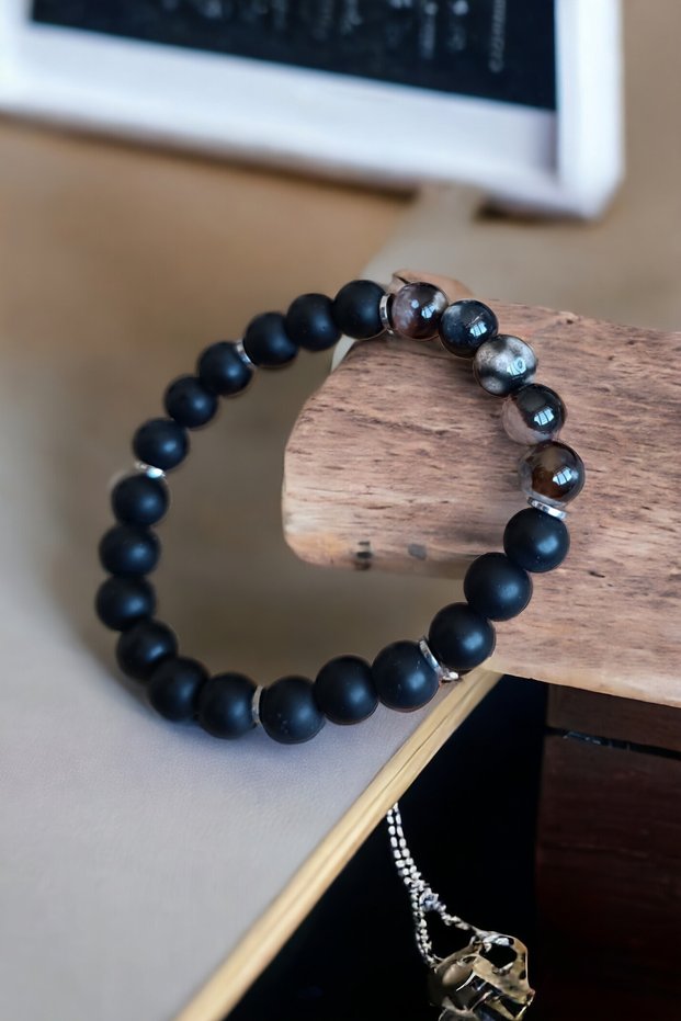 Agate Stone Bracelet Onyx Bracelet Original Natural Stone Bracelet Certified Real Natural Stones