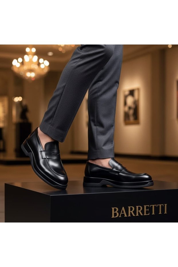 Black Imported Sole Loafer