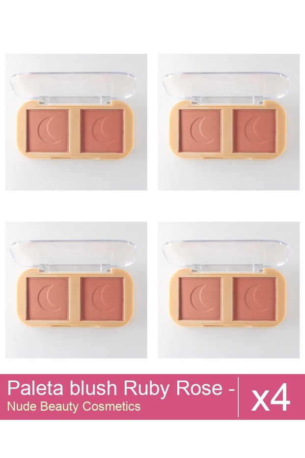 Set 4x Paleta blush Ruby Rose - Cheek To Cheek 03