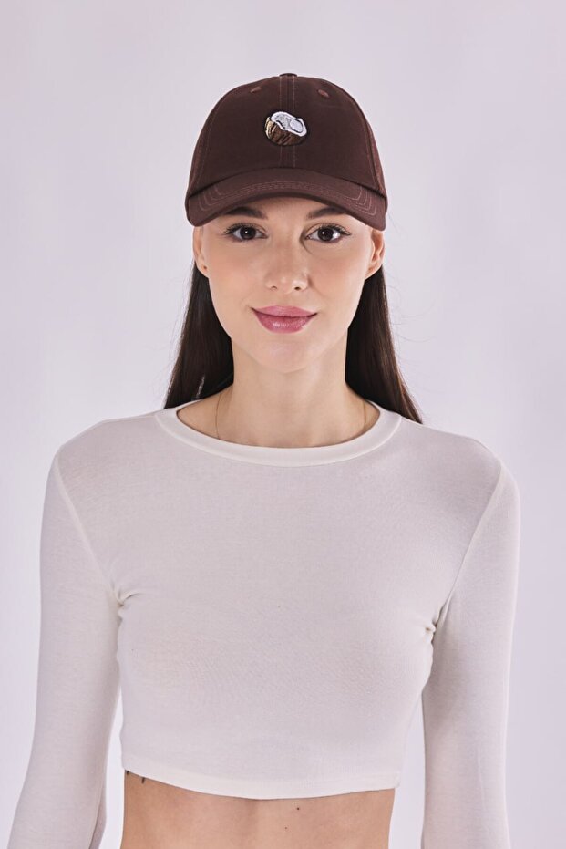 Unisex Coconut Embroidered Cotton Baseball Cap