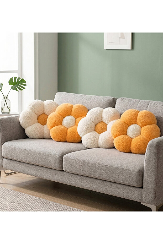 Soft 4-Piece Daisy Pillow Set