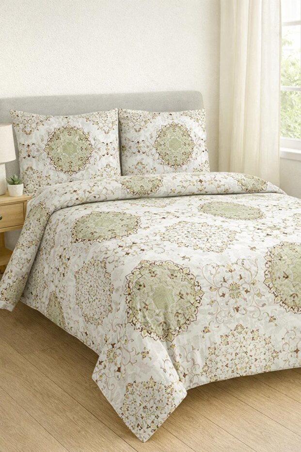 100% Cotton Duvet Cover Set with Double Elasticated Sheets | Full Team