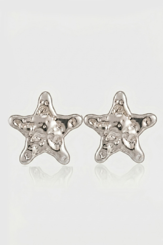 Silver Premium Anti-Tarnish Star Lightweight Earrings