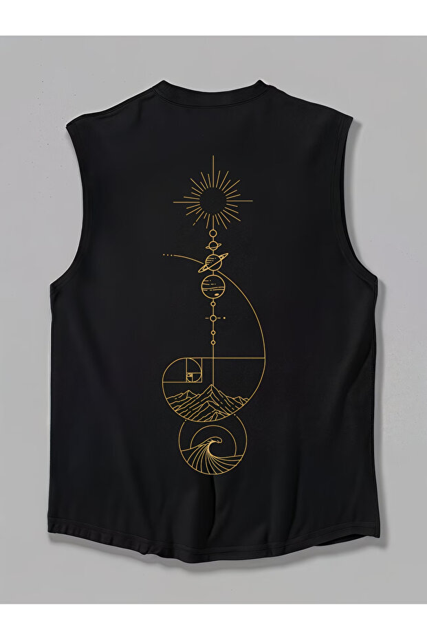 Men's oversized crew neck sleeveless t-shirt - longline