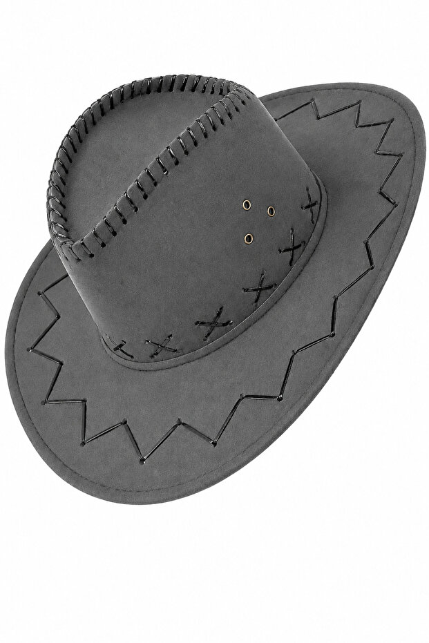 Suede Cowboy Hat - 1
