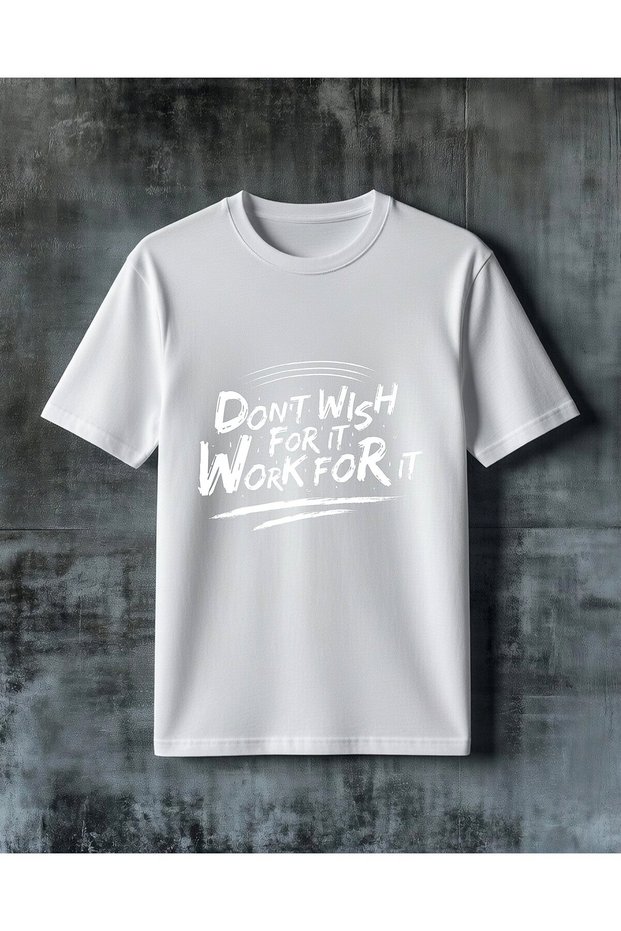 Bos Beyaz 19 Printed Oversize T-Shirt